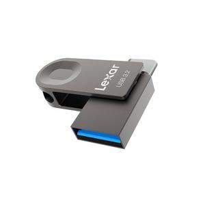 Lexar E32C 128GB 타입-C USB 플래시 드라이브, USB-A&USB-C 3.2 Gen 1 듀얼 드라이브 OTG 100MB /s 읽기, USB 3.0/2.0용 썸 드라이브 스위블 디자인 점프 드라이브, 안드로이드 스마트폰용 메모리 스틱, 노트북, PC