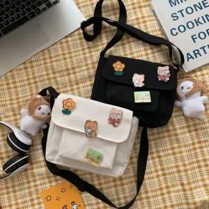 미니앞포켓캔버스크로스 캔버스 크로스백 미니백 숄더 미니백 호보백 반달백 나일론가방