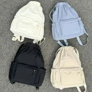 여성 가벼운 복조리 백팩 1P 여행 외출 데일리 가방 복조리백