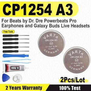 Dr. Dre Powerbeats Pro 이어폰 및 Galaxy Buds 라이브 헤드셋용 새 CP1254-A3 1254 배터리 2개 세트