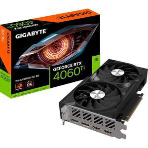 기가바이트 NVIDIA GeForce RTX 4060 Ti WINDFORC 그래픽 카드 - 8GB GDDR6, 128비트, PCI-E 4.0, 2550MHz 코어 클럭, 2배 DP 1.4, HDMI 2.1a, DLSS 3 GV-N406TWF2OC-8GD