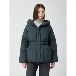 [CC콜렉트](강남점)후디 벨티드 하프 다운_C254PSG805