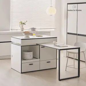 [홈인홈]마음에 드는 E0 광폭 렌지대 확장형 아일랜드 식탁 도어형_W51