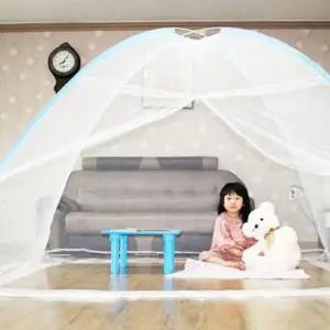 모기장 원터치 텐트 침대 거실 접이식 바닥없음