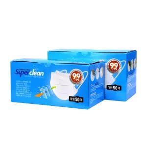 3Q KFAD 비말차단 슈퍼클린 마스크 (대형 50매)