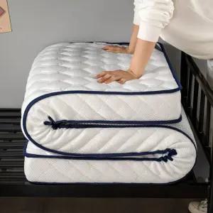 토퍼 수면 손님 접이식 화이트 4단 베드 매트 매트리스