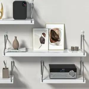 장식 수납 30x19.5 인테리어 무타공 화이트 벽선반