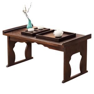 원목 낮은 티테이블 오동나무 사각 테이블 좌식 우드 탁자 거실 소형 찻상