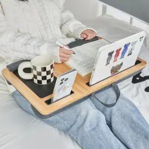 베드테이블 침대 노트북 무릎 다리 책상 원목 우드