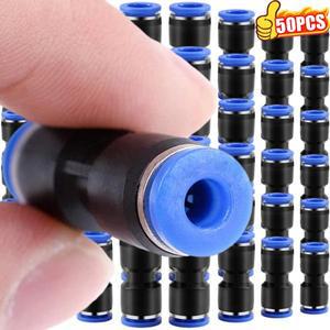 플라스틱 호스 피팅 어댑터 공압 커넥터 에어 라인 퀵 릴리즈 스트레이트 푸시인 튜브 커플링