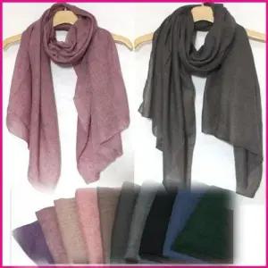 손수건마니아 고급 면 여자 스카프 무지롱 남자 코튼 착용 머플러 WFK7JMX