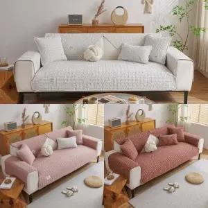 코튼 논슬립 쇼파패드 1인용/등받이/팔걸이 사계절 거실 소파패드 토퍼 매트