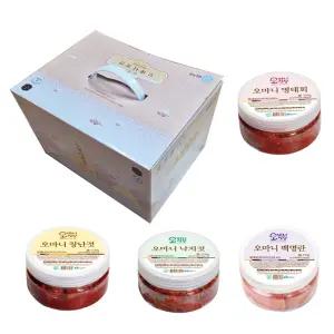 동화푸드 오마니 세트 2호 명태회, 낙지젓, 백명란, 창난젓 4종 반찬 젓갈 명태 속초 명장 설 추석 선물
