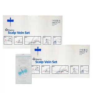 매지션 나비침 23G/24G/25G 1박스(100개입) X 2개 피하수액 스칼프 나비 체혈 니들