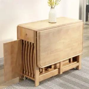 확장형 의자 식탁 원형 입식테이블 테이블 카페 세트 원목 접이식 다이닝