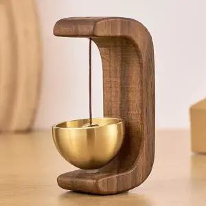 황동 문종 인테리어 벨도어 벽문종 원목 도어 벨 우드종 출입문 황동벨