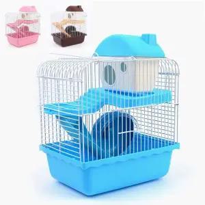 햄스터케이지 2층 햄스터 하우스 조립식 햄스터집 쳇바퀴 미끄럼틀