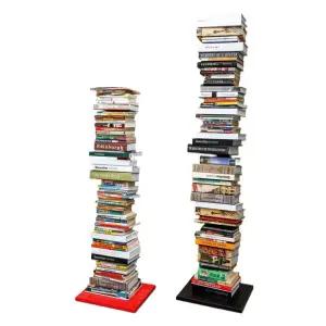 간이책장 책 좁은 조립식 층별 북타워 회전 서재