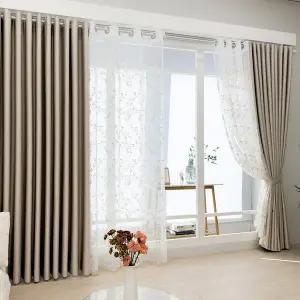 [지나송]리시안 암막커튼+코디커튼+커튼봉(대형)