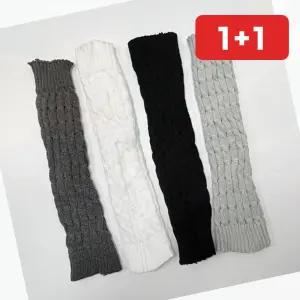 여성 니트 발토시 니삭스 꽈배기 겨울 발레 레그워머 요가 (1+1)