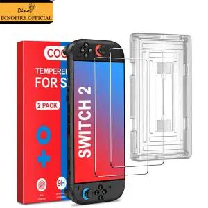 닌텐도 스위치 2용 디노파이어 강화유리 스크린 보호필름 스크래치 방지 보호 게임 콘솔 커버