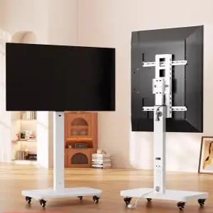 모니터 거치대 노트북 겸용 TV 사무실용 이동식 무빙