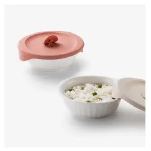락앤락 바로한끼 도자기 밥용기 355ml 2p 전자레인지 냉동밥 보관 세라믹 그릇