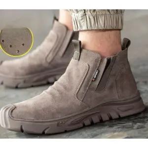 볼넓은 안전화 빅사이즈 경량 편한 발이 발편한 작업화 가죽