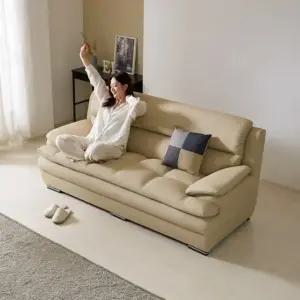 노아가구 애쉬나 레더 3인용 소파 소파베드