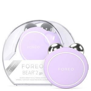 FOREO 2 Go - 여행 친화적인 토닝 미세 전류 페이셜 디바이스 잔주름과 개선 노화 방지 얼굴 조각 즉각적인 리프팅 단단하고 윤곽 컴팩트한 스킨 케어 라벤더