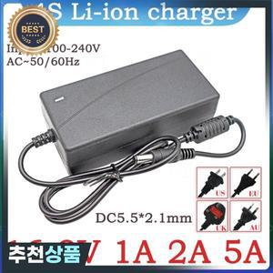 16.8V1A 2A 5A 리튬 배터리 충전기 AC 100V-240V 4S 14.8V 폴리머 DC 5.52.1MM 전원 어댑터 + 케이블