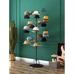 모자행거 거치대 매장용 화이트 캡모자 이동식 걸이 전시