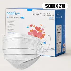 노아포레스트 국내생산 노아 4중 데일리 일회용 덴탈 마스크 M(중형), 화이트, 100개