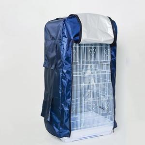 새장 커버 방풍 씨드 먼지 방패 신축성 라운드 47x36x93cm 방한 사계절