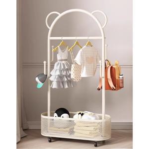 키즈 멀티행거 유아 어린이 스탠드행거 옷걸이 낮은행거 이동식스탠드 다용도 트롤리 가방걸이