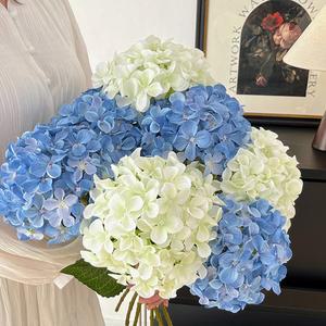 졸업꽃다발 인조 수국 꽃 DIY 꽃다발 웨딩 홈 파티 거실 테이블 장식 공예 데코