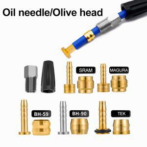 브레이크패드 MTB 자전거 유압 디스크 브레이크 오일 니들 올리브 헤드 연결 인서트 시마노 BH90 BH59 SRAM MAGURA TEK 호스용