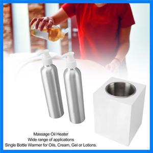 마사지 오일 히터 전문가용 단일 병 빠른 가열 로션 워머 2개 알루미늄 병 포함 마사지 오일 워머