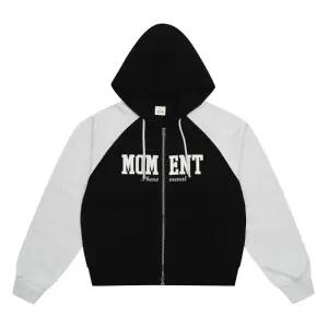 에꼴리에 세이브존04 라글란 셋업 크롭 후드 집업 후드 집업 24QT757