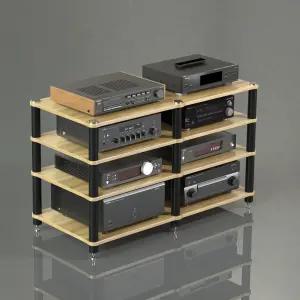 오디오랙 스피커장식장 원목앰프거치대 AV장식장 턴테이블장식장 오디오선