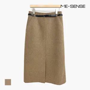[미센스] 벨티드 미디 스커트_MB4YSKM103A