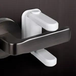 손잡이 방문잠금장치 여닫이문 현관문안전고리 문걸쇠 문열림방지