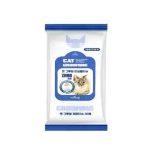 닥터티슈 고양이 그루밍 안심 물티슈 30매 고양이샴푸 고양이브러쉬