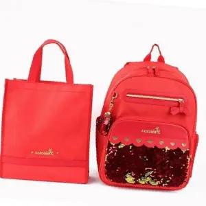 ( )책가방 레드 가방 세트 초등학생 프린세스 엘린