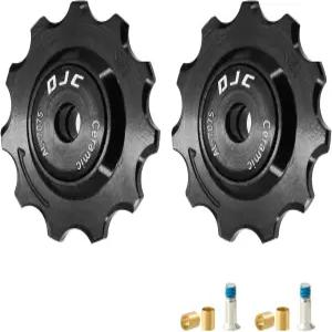 라이벌 포스용 DJC 12s 바이크 세라믹 베어링 풀리 휠 2pc 장력 AXS eTap T형 Di2 11T 12T 13T 14T MTB