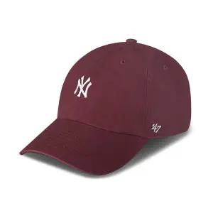 [47브랜드]47브랜드 뉴욕 양키스 NY 스몰 로고 MLB 엠엘비 볼캡 야구 모자 다크 마룬 B-BSRNR17GWS-KM