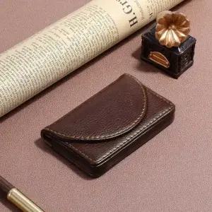 자석 보관 집 다크브라운 지갑 명함 클래식 케 명함케이스 명함집 명함보관 명함정리