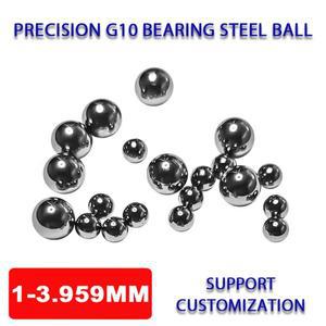 G10 베어링 스틸 볼 고정밀 솔리드 라운드 비드 GCR15 크롬 스크류 슬라이드 가이드 슬라이더용 1-3.959mm
