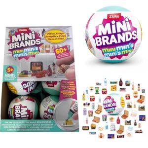 새로운 서프라이즈 인형 ZURU 미니 브랜드 냉장고 시리즈 슈퍼 스낵 장난감 볼