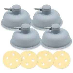 간섭파 ICT 도자컵(수) 6cm 1조 4개+A타입 간섭파 스펀지 원형(구멍있음) 5.5cm 1조(4개)